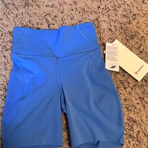 lululemon athletica High-Waist Bright Blue Bike Shorts